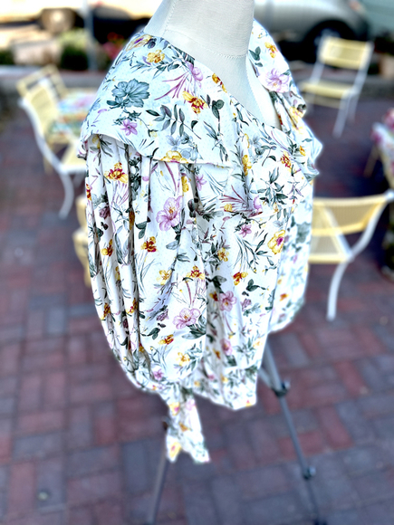 VALENTINO COTTAGE CORE FLORAL TOP - Picture 3 of 6